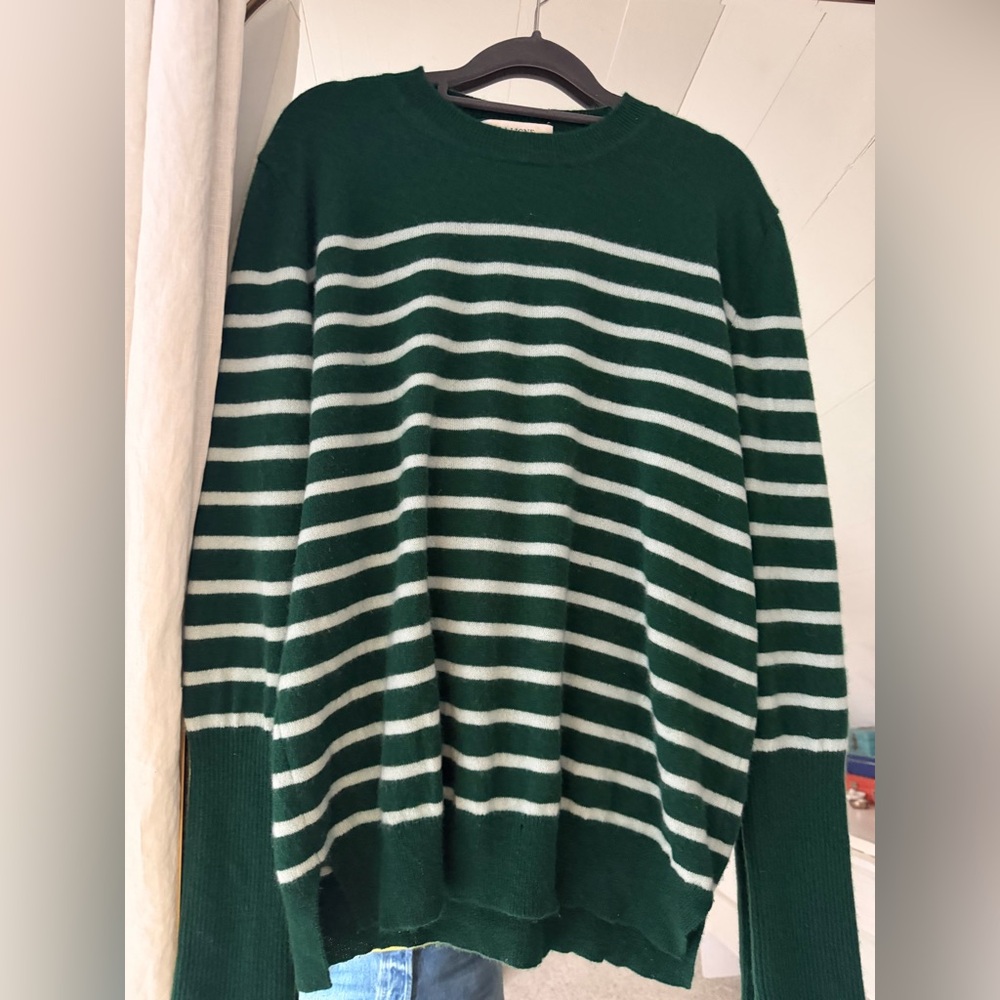 La Ligne Green Striped AAA Lean Lines Sweater